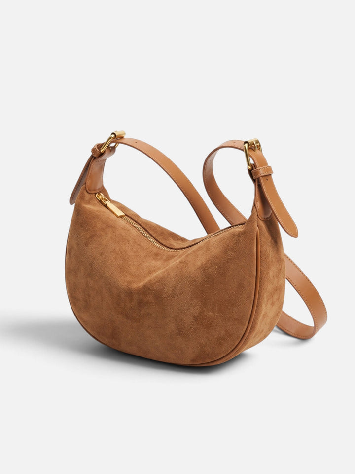 Imitatiesuède Hobo Tas voor Dames met Rits
