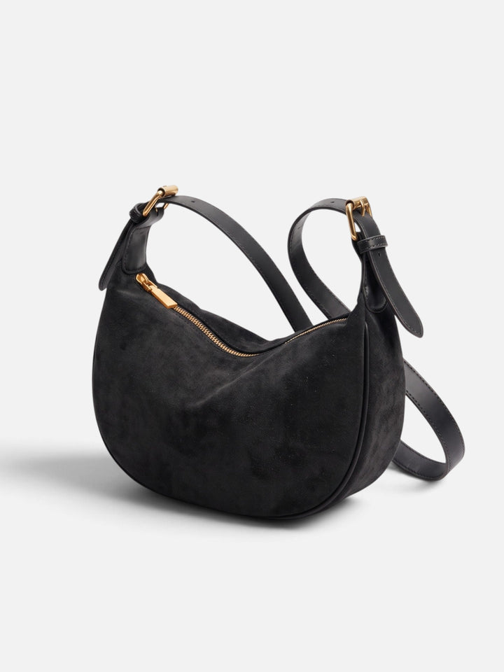 Imitatiesuède Hobo Tas voor Dames met Rits