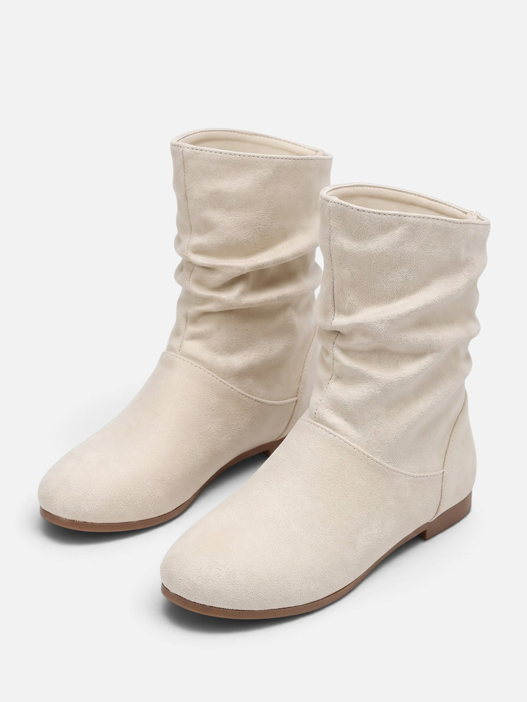 Imitatiesuède Slouchy Laarzen voor Dames tot Halverwege de Kuit