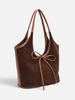 Imitatiesuède Schoudertas voor Dames met Strikdetail