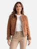 Shearling Jas voor Dames met Knopen