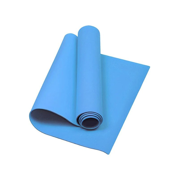 Antislip opvouwbare yogamat met pilates-rasterlijnen, draagbaar, 4mm EVA-schuim, lichtgewicht