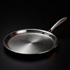 Handgehamerde titanium crêpepan, PFAS-vrij