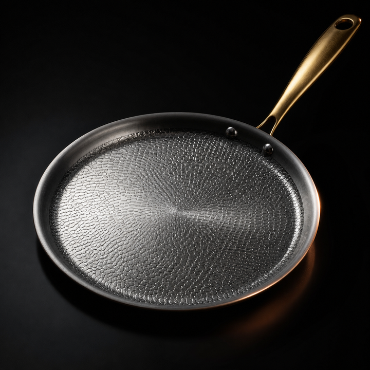 Handgehamerde titanium crêpepan - Beperkte oplage
