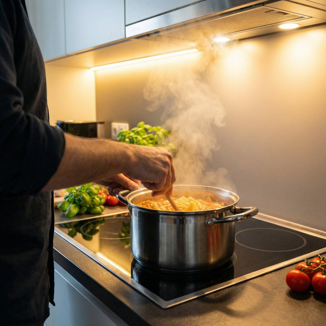 Kookpan van titanium met deksel, PFAS-vrij