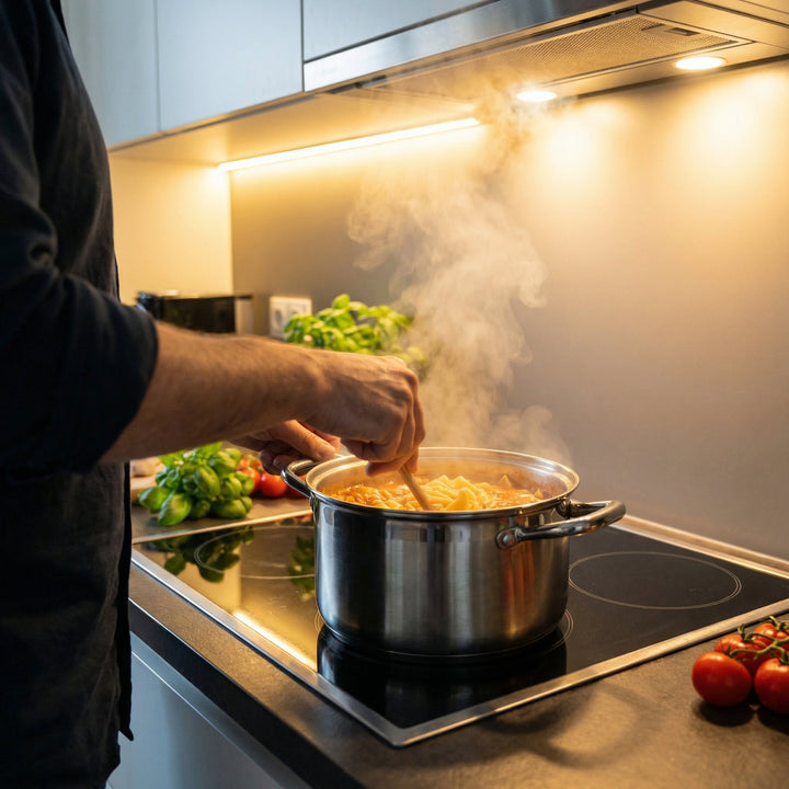 Kookpan van titanium met deksel, PFAS-vrij