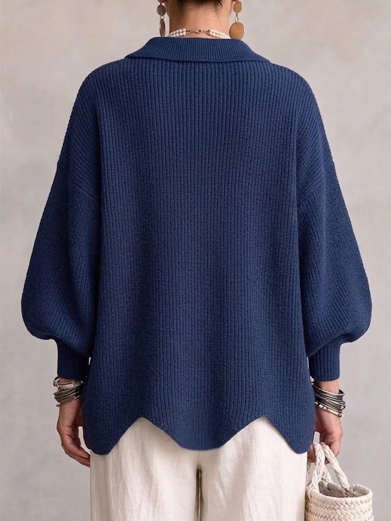 Elegant oversized vest met opvallende knopen
