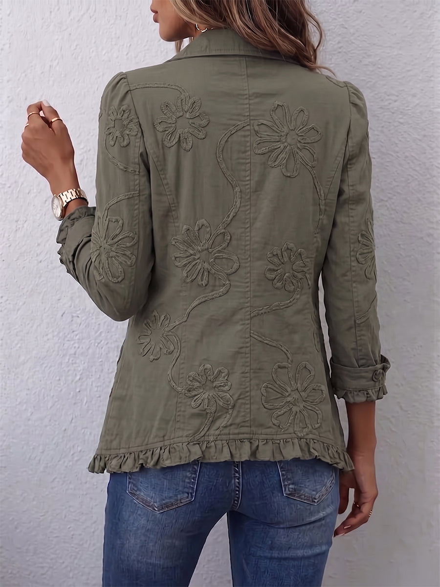 Elegant jasje met bloemenprint