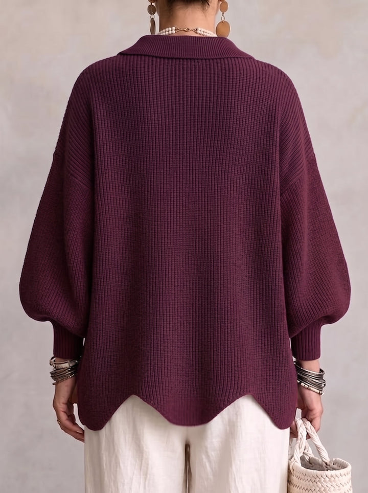 Elegant oversized vest met opvallende knopen