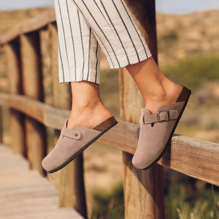 Orthopedisch Suède Kurk Slippers dames