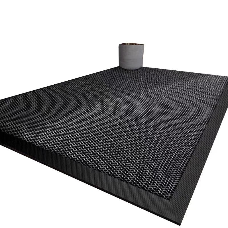 Buitendeurmat met stevige rubberen rand en antislip ingangsmatontwerp
