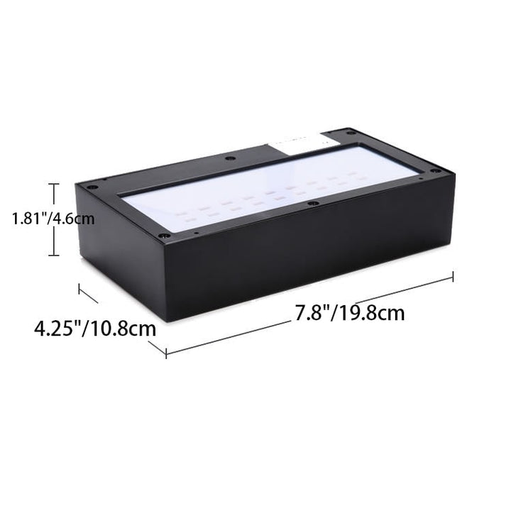 Buitenwandlamp met op- en neer-LED-verlichting en bewegingssensor voor buiten