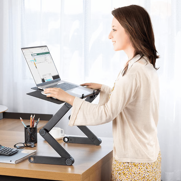 Standee – 360° Ergonomische Laptopstandaard voor Optimaal Werkcomfort