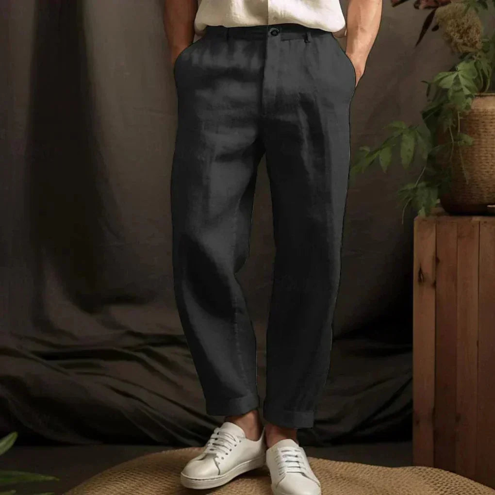 Heren linnen casual broek – Luchtige stijl voor zomerdagen