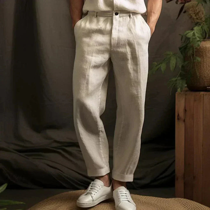 Heren linnen casual broek – Luchtige stijl voor zomerdagen