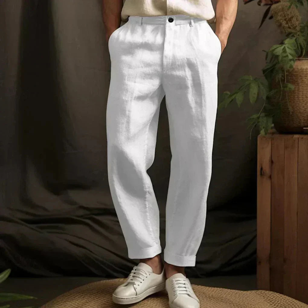 Heren linnen casual broek – Luchtige stijl voor zomerdagen