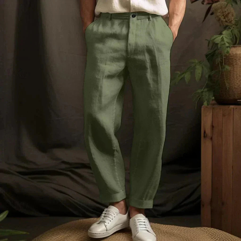 Heren linnen casual broek – Luchtige stijl voor zomerdagen