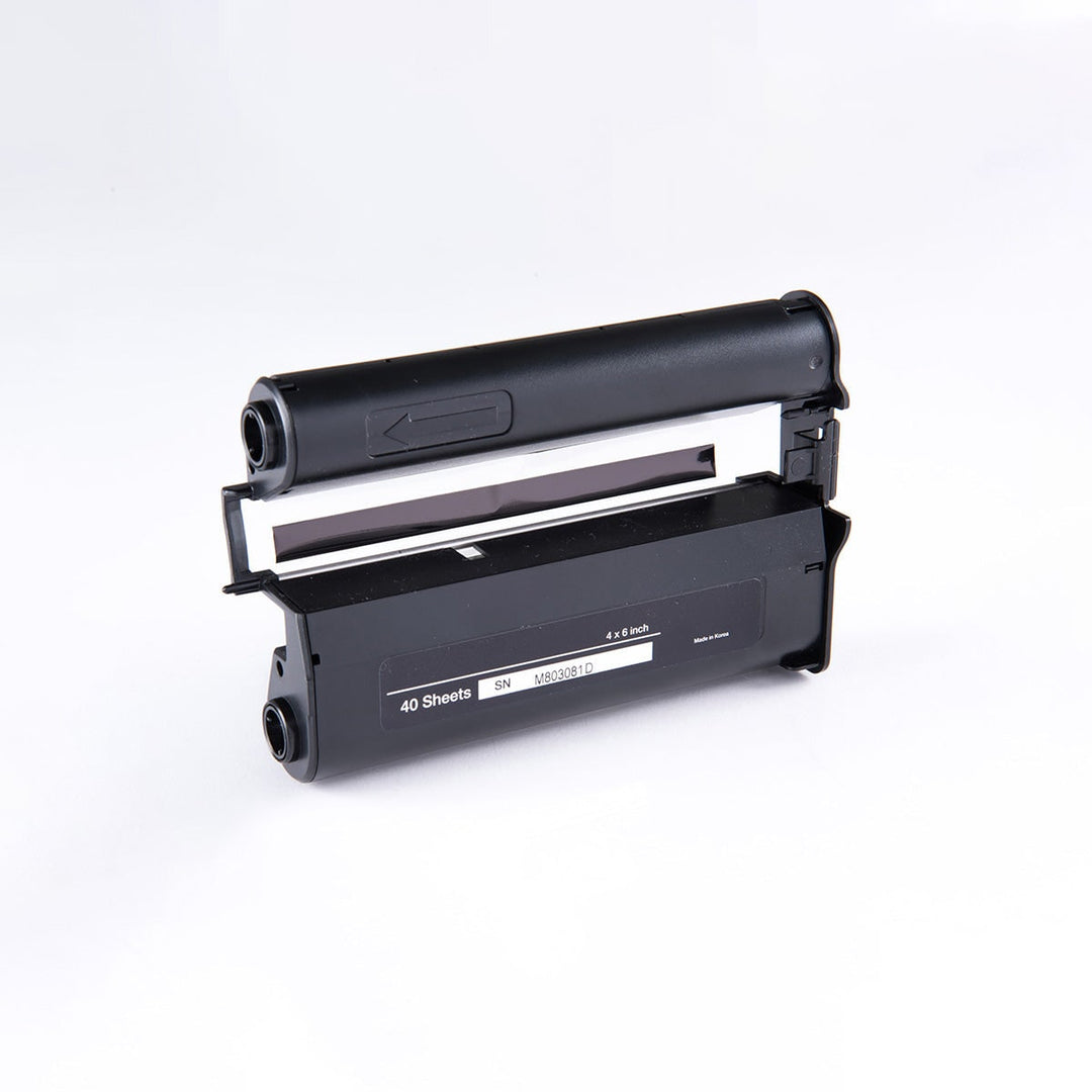 Navulset voor fotoprinter met lintcartridge en geperforeerd papier, 40 vellen, 4x6
