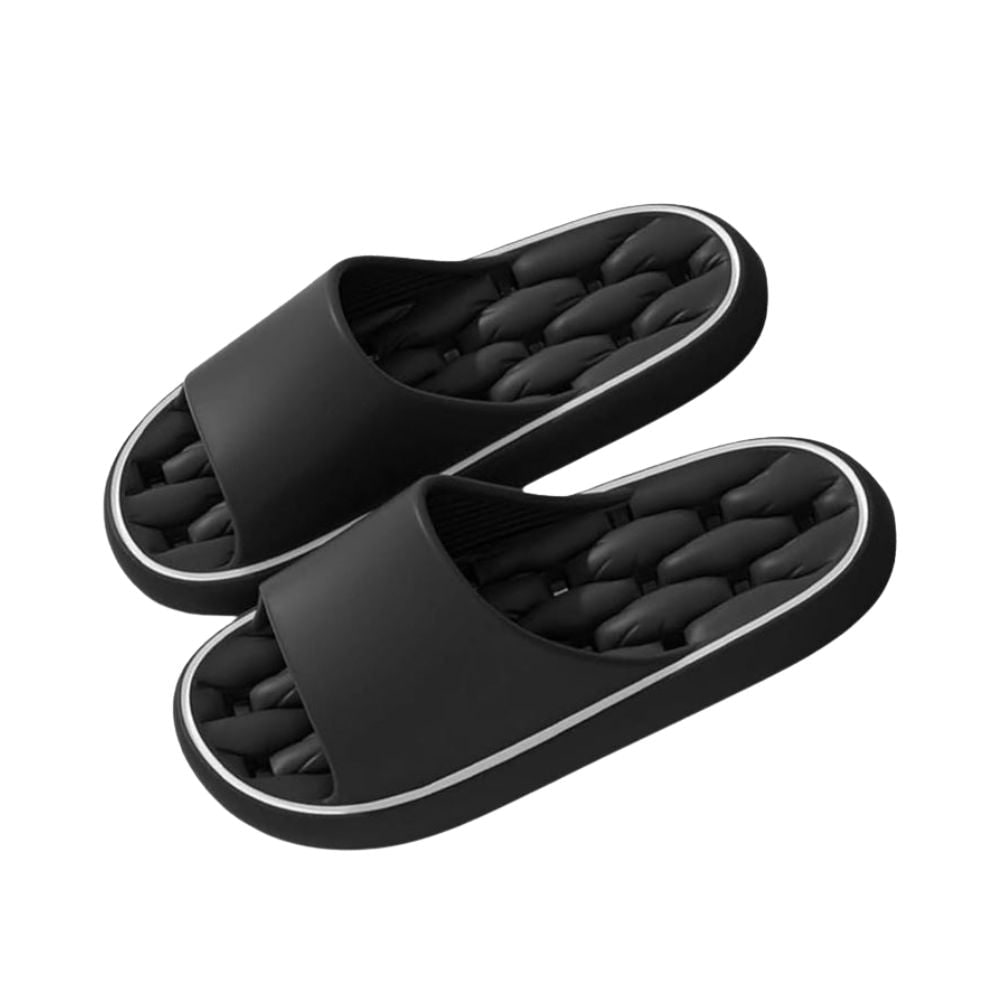 Zwembad- en doucheslippers met EVA-schuimzool met demping en afvoergaatjes, sandalen