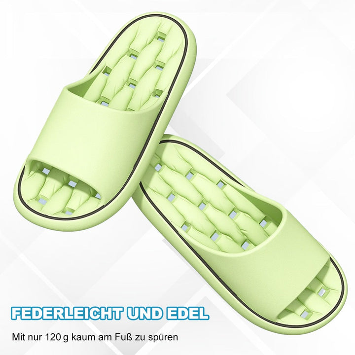 Zwembad- en doucheslippers met EVA-schuimzool met demping en afvoergaatjes, sandalen