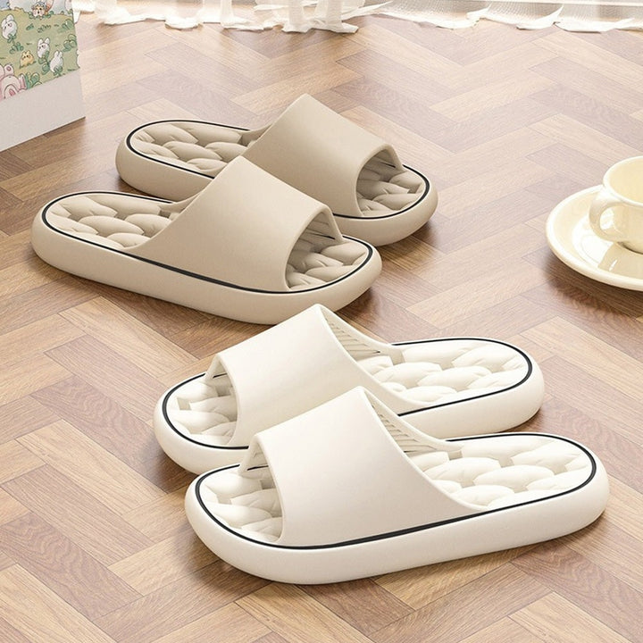 Zwembad- en doucheslippers met EVA-schuimzool met demping en afvoergaatjes, sandalen