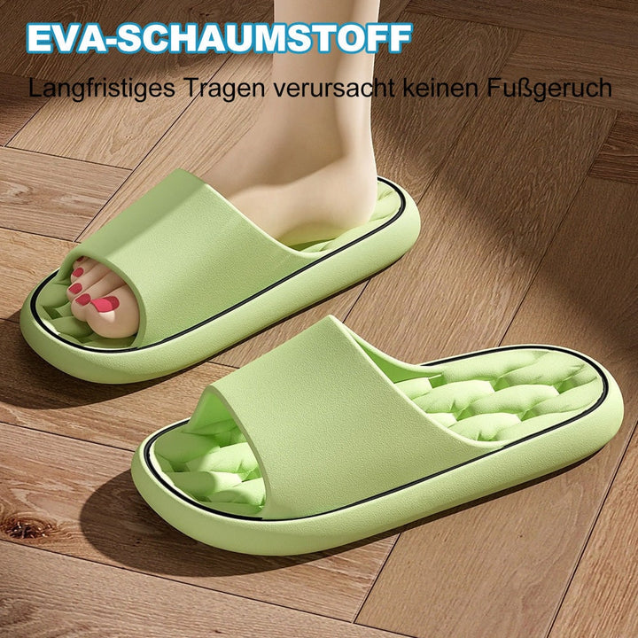 Zwembad- en doucheslippers met EVA-schuimzool met demping en afvoergaatjes, sandalen
