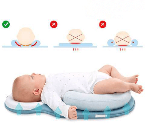 Ergonomisch draagbaar babynestje met hoofdsteun tegen een plat hoofdje – Schlafcocon