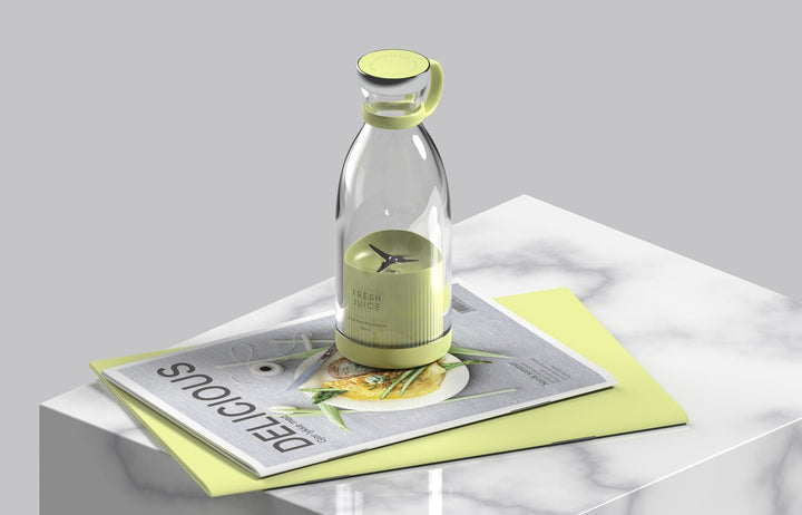 Draagbare blender met krachtige motor, roestvrijstalen messen en USB-oplaadbaar, voor smoothies