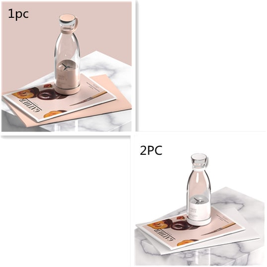 Draagbare blender met krachtige motor, roestvrijstalen messen en USB-oplaadbaar, voor smoothies
