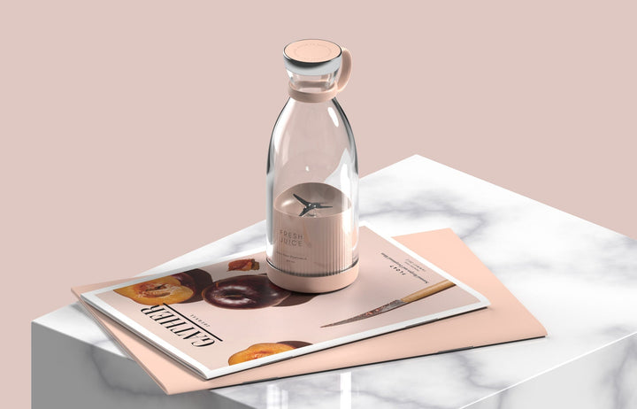 Draagbare blender met krachtige motor, roestvrijstalen messen en USB-oplaadbaar, voor smoothies