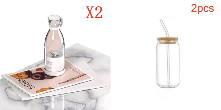 Draagbare blender met krachtige motor, roestvrijstalen messen en USB-oplaadbaar, voor smoothies