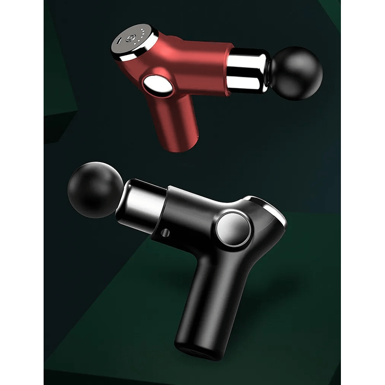 Draagbaar handmassagepistool voor diepe weefselmassage met digitaal display en USB-C-oplading, voor onderweg