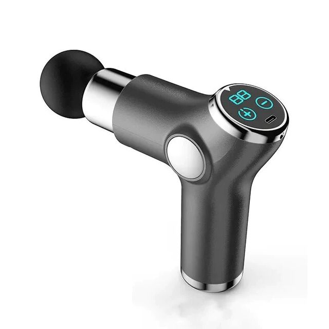 Draagbaar handmassagepistool voor diepe weefselmassage met digitaal display en USB-C-oplading, voor onderweg