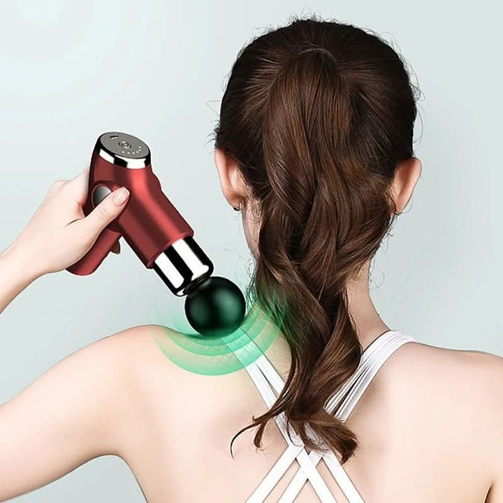 Draagbaar handmassagepistool voor diepe weefselmassage met digitaal display en USB-C-oplading, voor onderweg