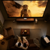 Draagbare mini projector compact LED met handmatige scherpstelling en micro-USB-poort zakformaat
