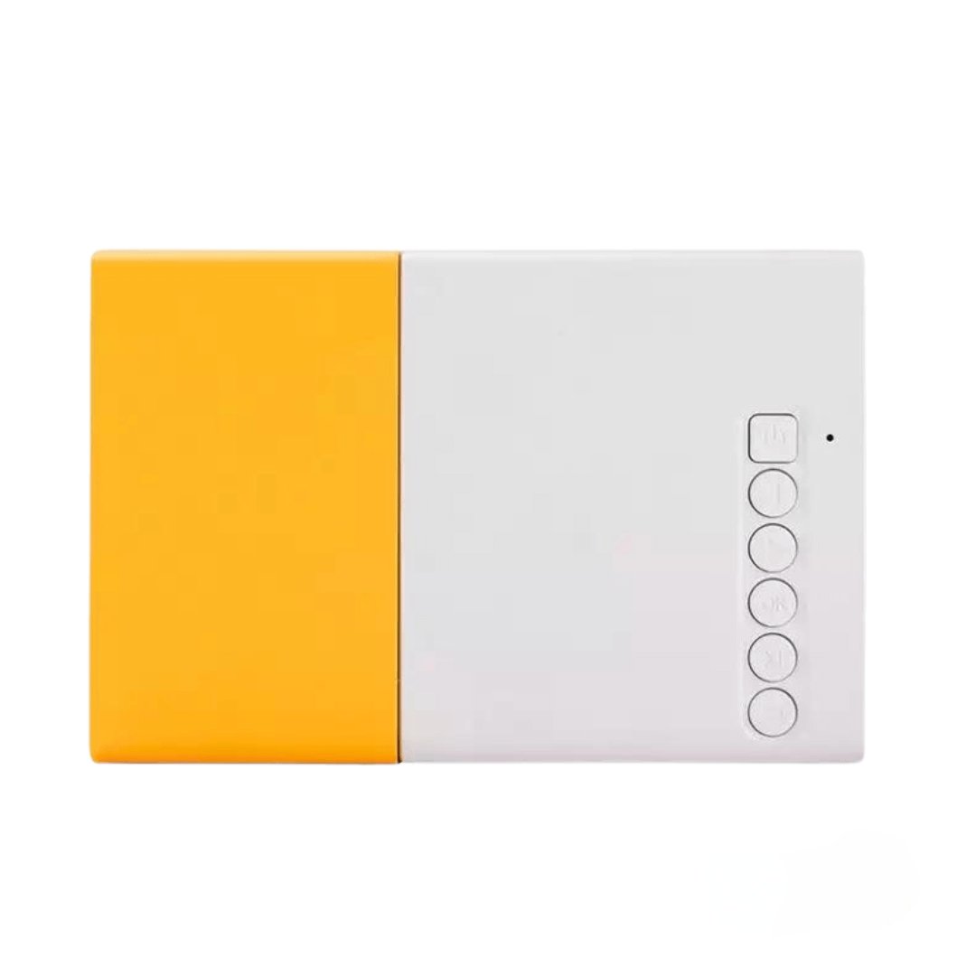 Draagbare mini projector compact LED met handmatige scherpstelling en micro-USB-poort zakformaat