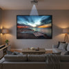 Draagbaar opvouwbaar 120 inch projectiescherm met wit doek en metalen ringen