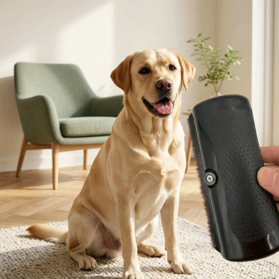 GlowBrush ontklittingskam voor honden en katten — verwijdert losse ondervacht