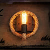 Vintage touw-wandlamp – RusticRope