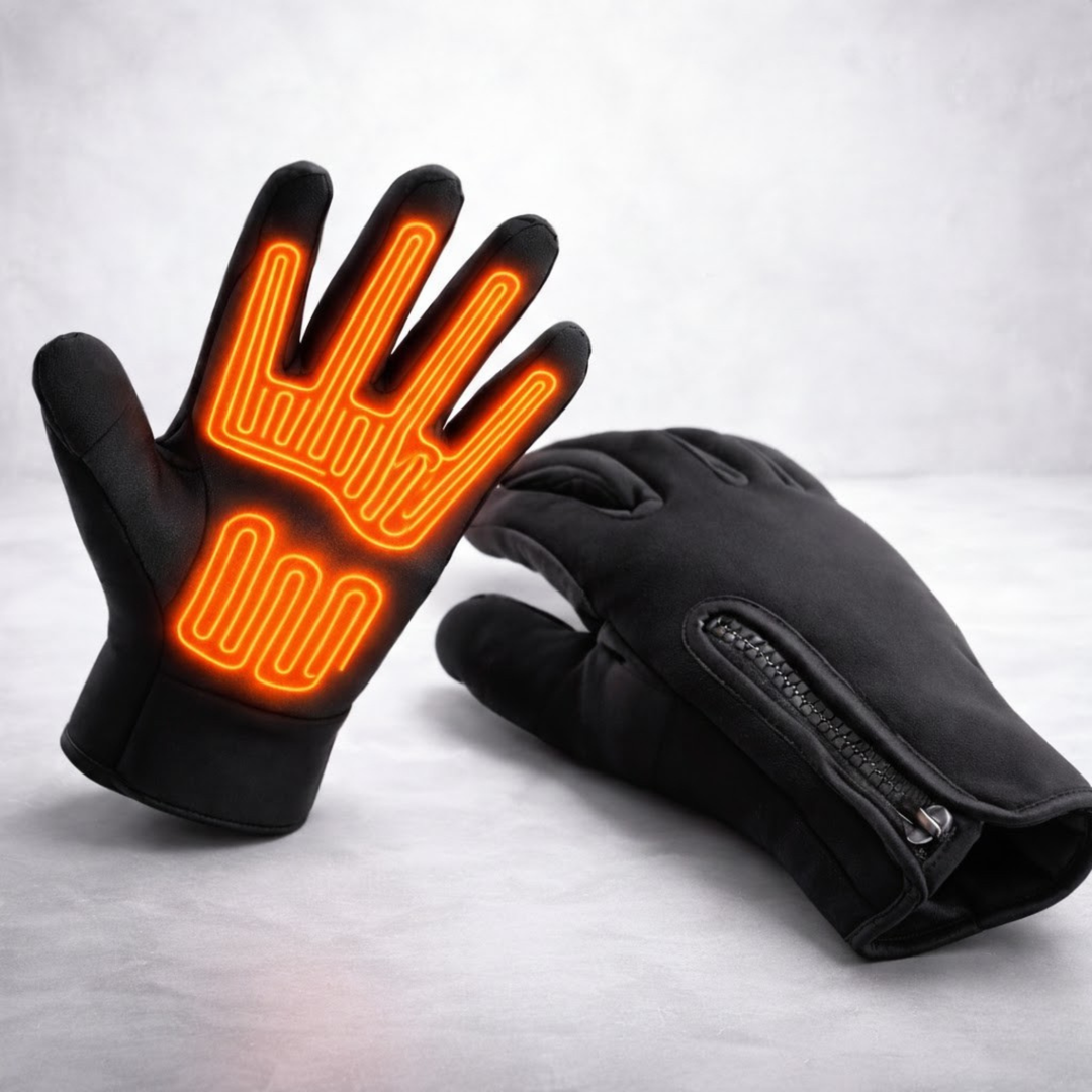 Oplaadbare verwarmde handschoenen voor skiën met waterdicht touchscreen en thermische grip