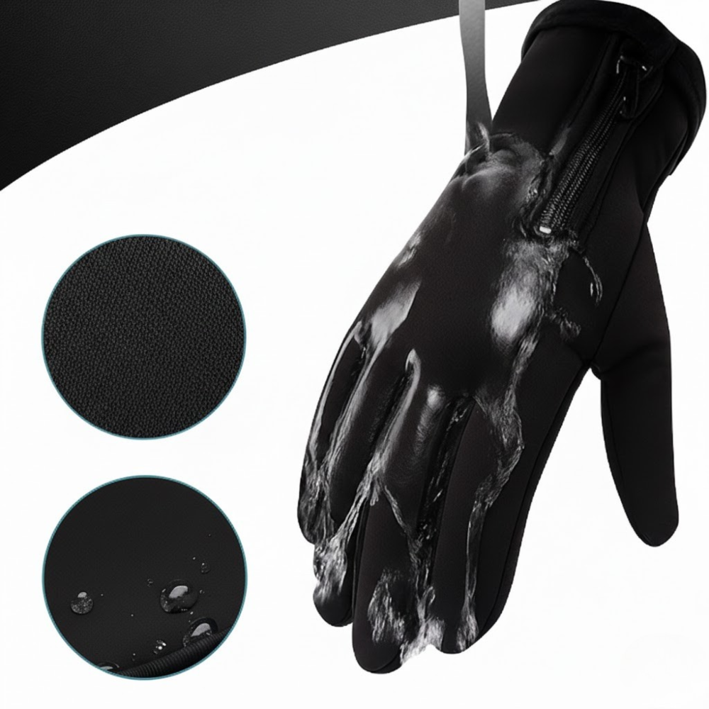 Oplaadbare verwarmde handschoenen voor skiën met waterdicht touchscreen en thermische grip