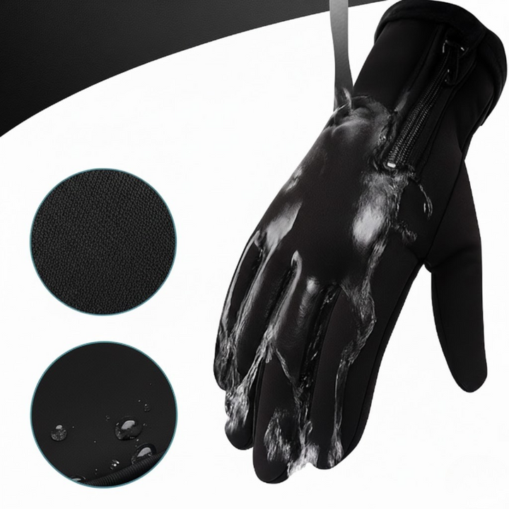 Oplaadbare verwarmde handschoenen voor skiën met waterdicht touchscreen en thermische grip