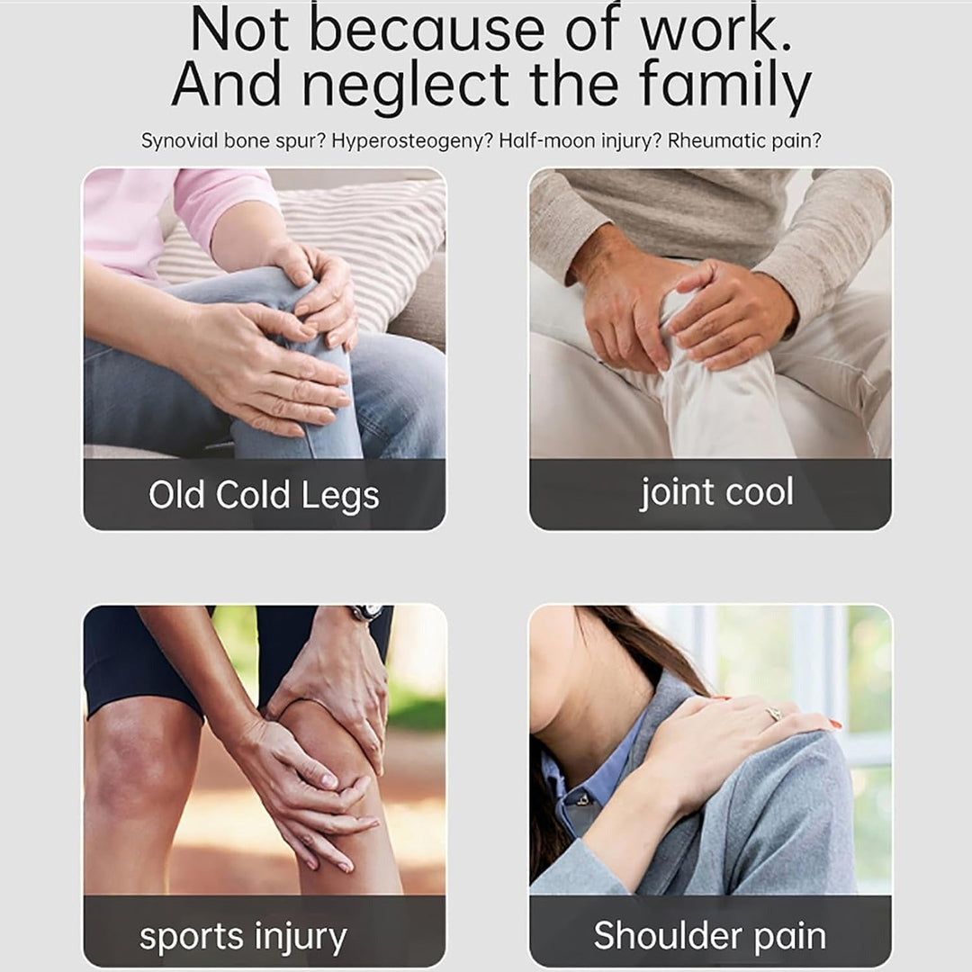 Oplaadbare verwarmde knie-massageapparaat en kniebrace met trilling instelbare warmte en digitale bediening