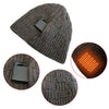 Oplaadbare verwarmde winterbeanie met oorflappen en 3400mah-accu, schedelmuts