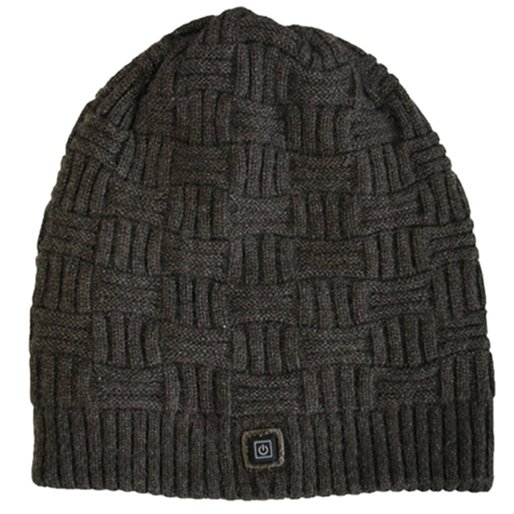Oplaadbare verwarmde winterbeanie met oorflappen en 3400mah-accu, schedelmuts