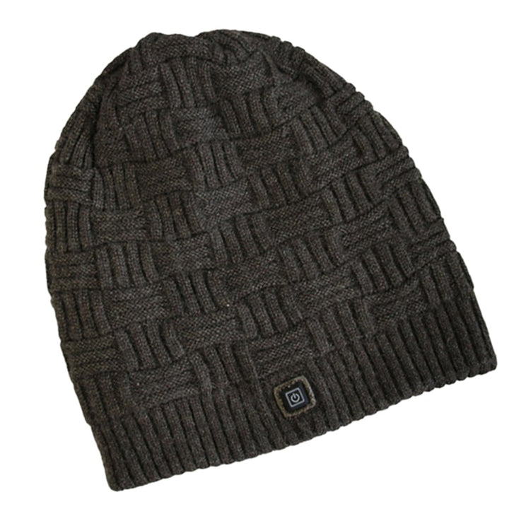 Oplaadbare verwarmde winterbeanie met oorflappen en 3400mah-accu, schedelmuts