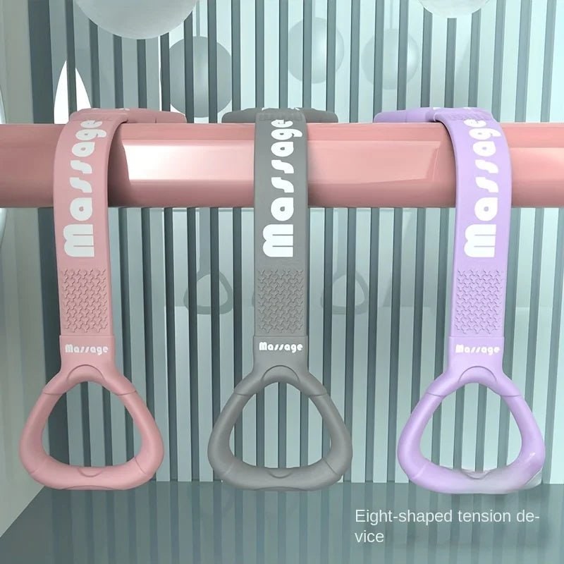 Weerstandsband figuur 8 voor oefeningen met lushandvatten en getextureerde grip