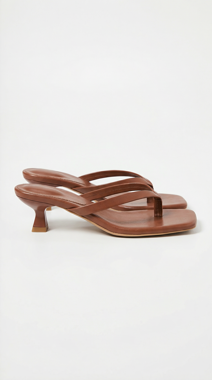 Teenslippers met hak – casual zomersandalen voor dames