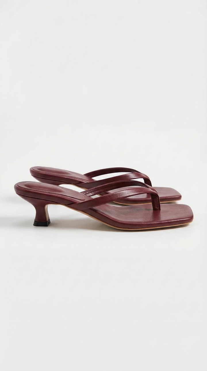Teenslippers met hak – casual zomersandalen voor dames