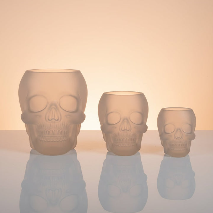 Halloween 3D-schedel siliconen mal set van 3 met gedetailleerd ontwerp voor gieten met hars en kaarsen maken